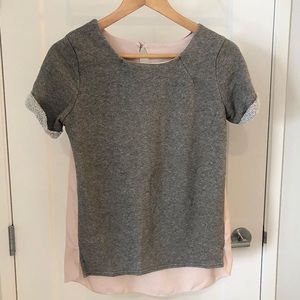 American Eagle sparkly gray sweater t-shirt